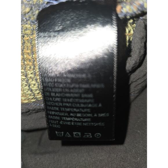 Free People We The Free Womens Distressed Plaid Overshirt Size L - Picture 6 of 7